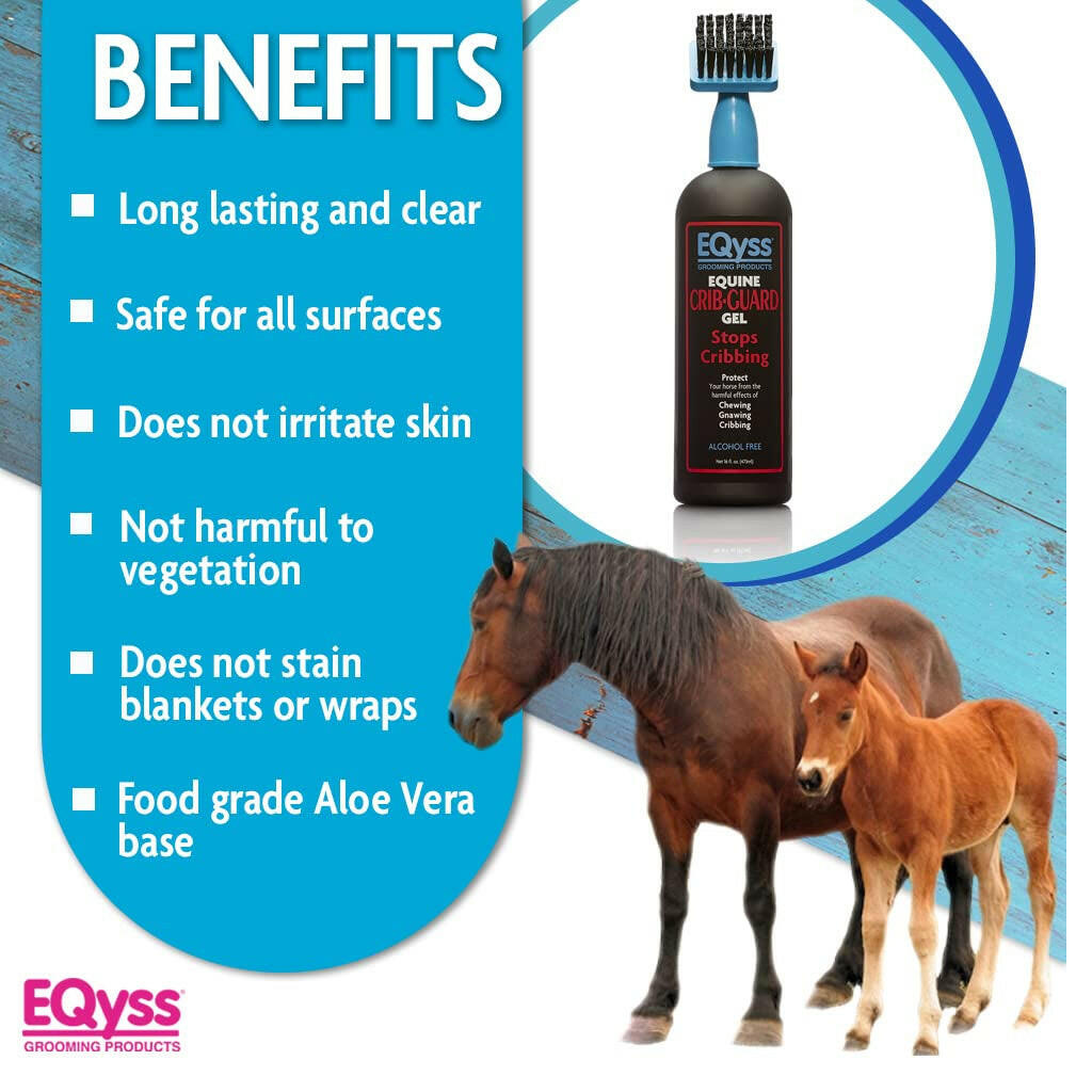 EQyss Grooming Products Crib-Guard Anti-Chewing and Cribbing Gel For Horse (16 oz)