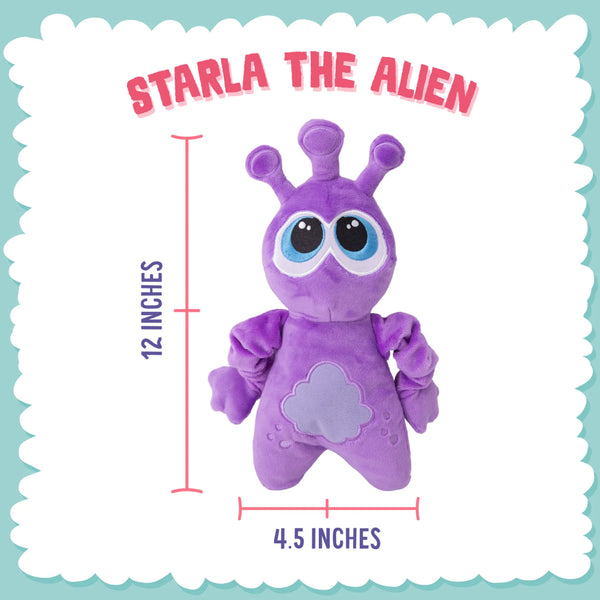 Snugarooz Starla the Alien Soft Squeaky Plush Dog Toy