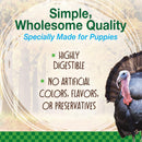 Nylabone Healthy Edibles Puppy WILD Natural Long-Lasting Turkey Flavor Bone Chew Treats for Puppies- Small/Regular (4 Count)