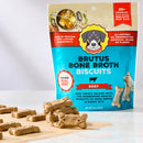 Brutus Broth Bone Broth Biscuits Beef Recipe Dog Treats (8 oz)