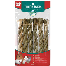 Oxbow Timothy CLUB Timothy Twists Small Animal Treats -6 Counts