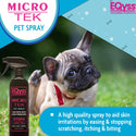 EQyss Grooming Products Micro-Tek Pet Spray Stops Scratching, Itching and Odor for Dogs & Cats (16 oz)