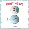 Snugarooz Comet Me - Bro Squeaky Tennis Balls -Blue (2 pack)