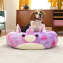Squishmallows Plush Bolster Pet Bed- Lola the Unicorn