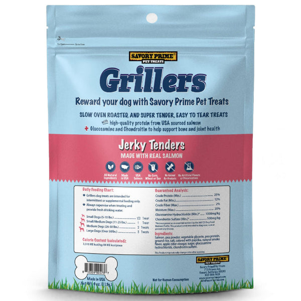 Savory Prime Girllers Salmon Jerky Tenders Treats For Dogs