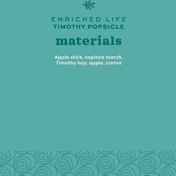 Oxbow Enriched Life Timothy Hay Popsicle Treats For Small Animals