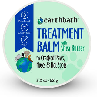 Earthbath Treatment Balm for Cracked Paws Noses & Hot Spots For Dogs & Cats (2.2 oz)