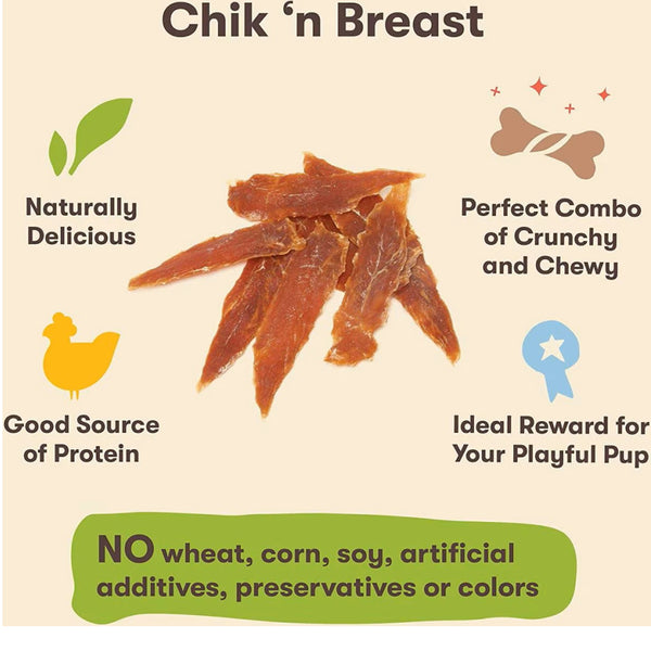 Pet 'n Shape Chik 'n Breast Jerky Treats For Dogs