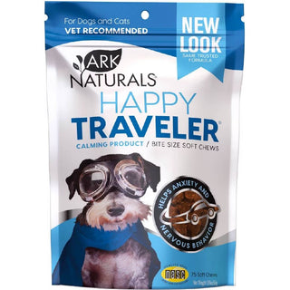 Ark Naturals Happy Traveler Soft Chews Calming Supplement for Dogs & Cats  (75 ct)