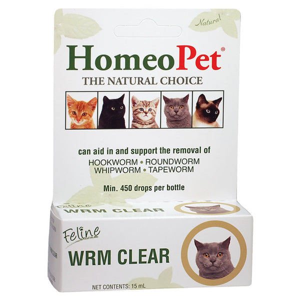 HomeoPet Feline WRM Clear For Cats (15 ml)