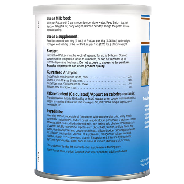 Pet-Ag PetLac Milk Replacement Powder for All Pets (10.5 oz)