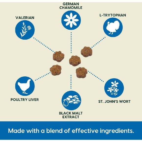 Ark Naturals Happy Traveler Soft Chews Calming Supplement for Dogs & Cats  (75 ct)