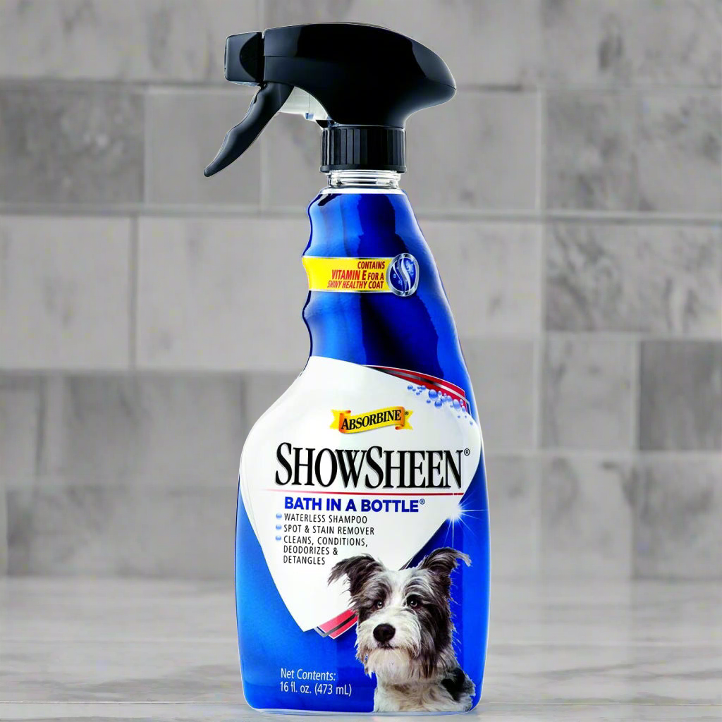 Absorbine Showsheen Bath in a Bottle Waterless Shampoo for Dogs (16 oz)