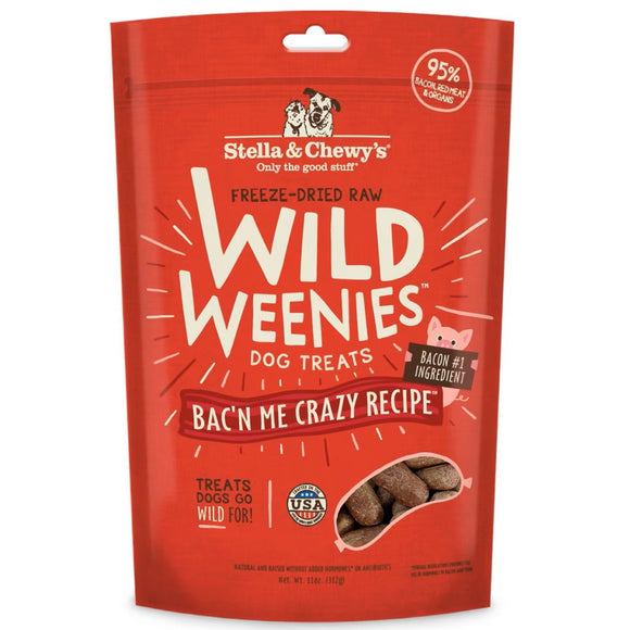 Stella & Chewy's Bacon Wild Weenies Freeze-Dried Raw Dog Treats