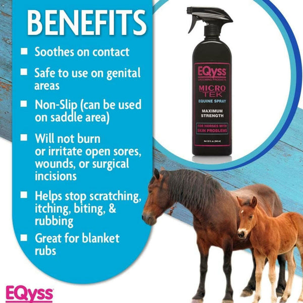 EQyss Grooming Products Micro-Tek Maximum Strength Skin Spray For Horse (32 oz)