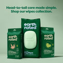 Earth Rated Hypoallergenic Dog Grooming Wipes -Lavender Scented (100 count)