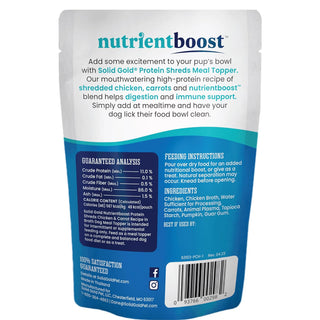 Solid Gold Nutrient Boost provides your pup with quality protein and essential nutrients to provide immune support for dogs