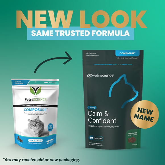 Calm & Confident chews for Cats Trout Flavor