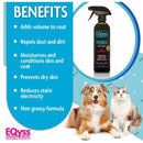 EQyss Grooming Products Premier Coat Moisturizer Spray for Dogs & Cats (16 oz)