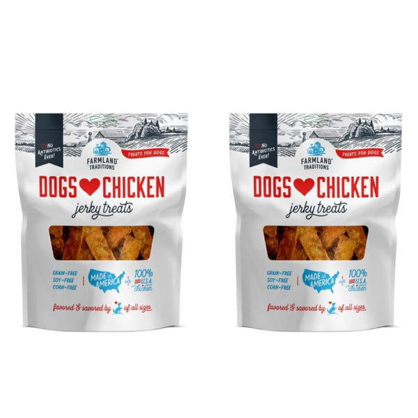 Farmland Traditions Dogs Love Chicken Grain-Free Jerky Dog Treats