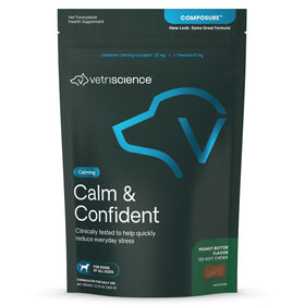 Calm & Confident Chews for Dogs Peanut Butter Flavor