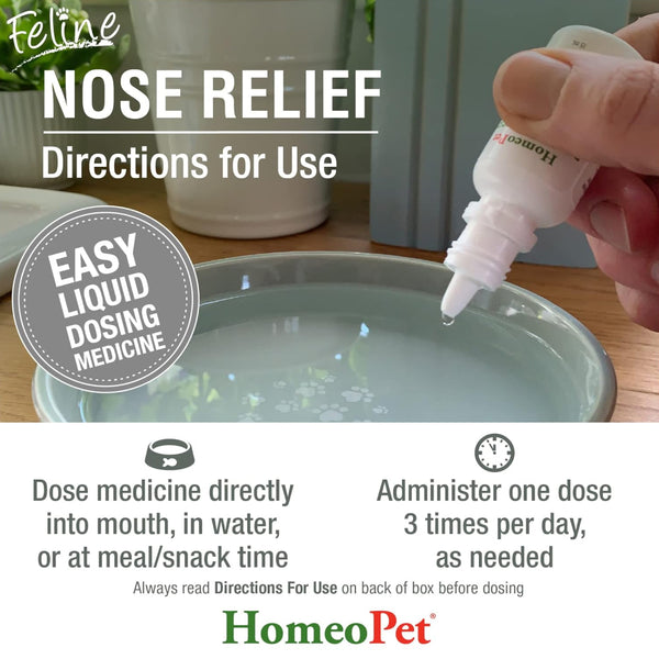 HomeoPet Feline Nose Relief For Cats (15 ml)