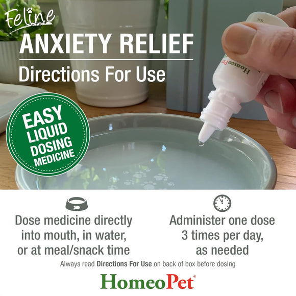 HomeoPet Feline Anxiety Relief For Cats (15 ml)