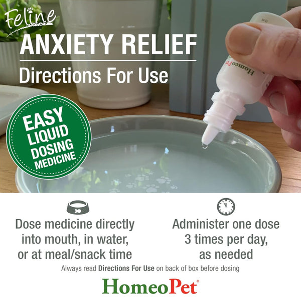 HomeoPet Feline Anxiety Relief For Cats (15 ml)