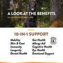NaturVet Adult Daily Care Multi-Benefit 10-in-1 Support For Dogs -60 Soft Chews