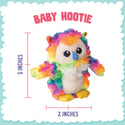 Snugarooz Baby Hootie the Owl Crinkle & Squeak Dog Toy (5")