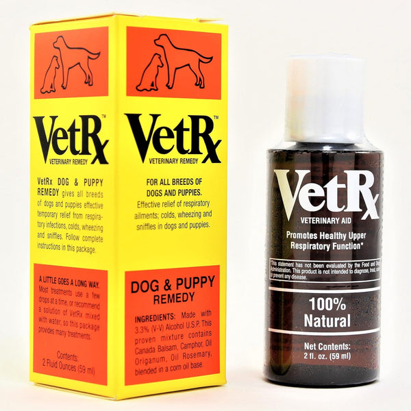 Vet Rx Veterinary Remedy for Respiratory Ailments, Colds and Sniffles in Dogs & Puppies (2 oz)