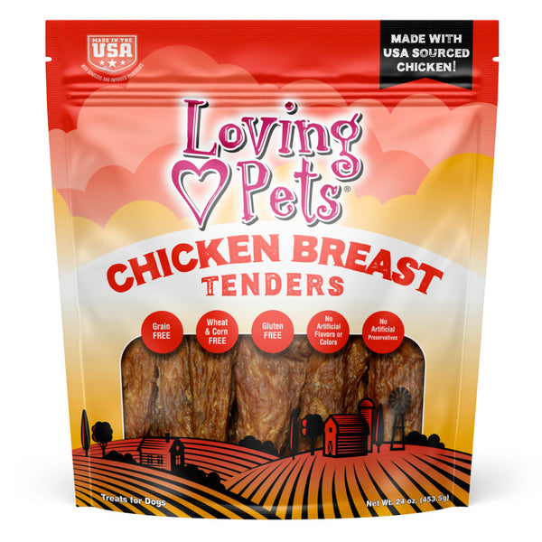 Loving Pets Chicken Breast Tenders for Dogs