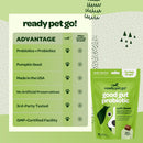 Ready Pet Go Good Gut Probiotic Support for Dogs (60 soft chews)