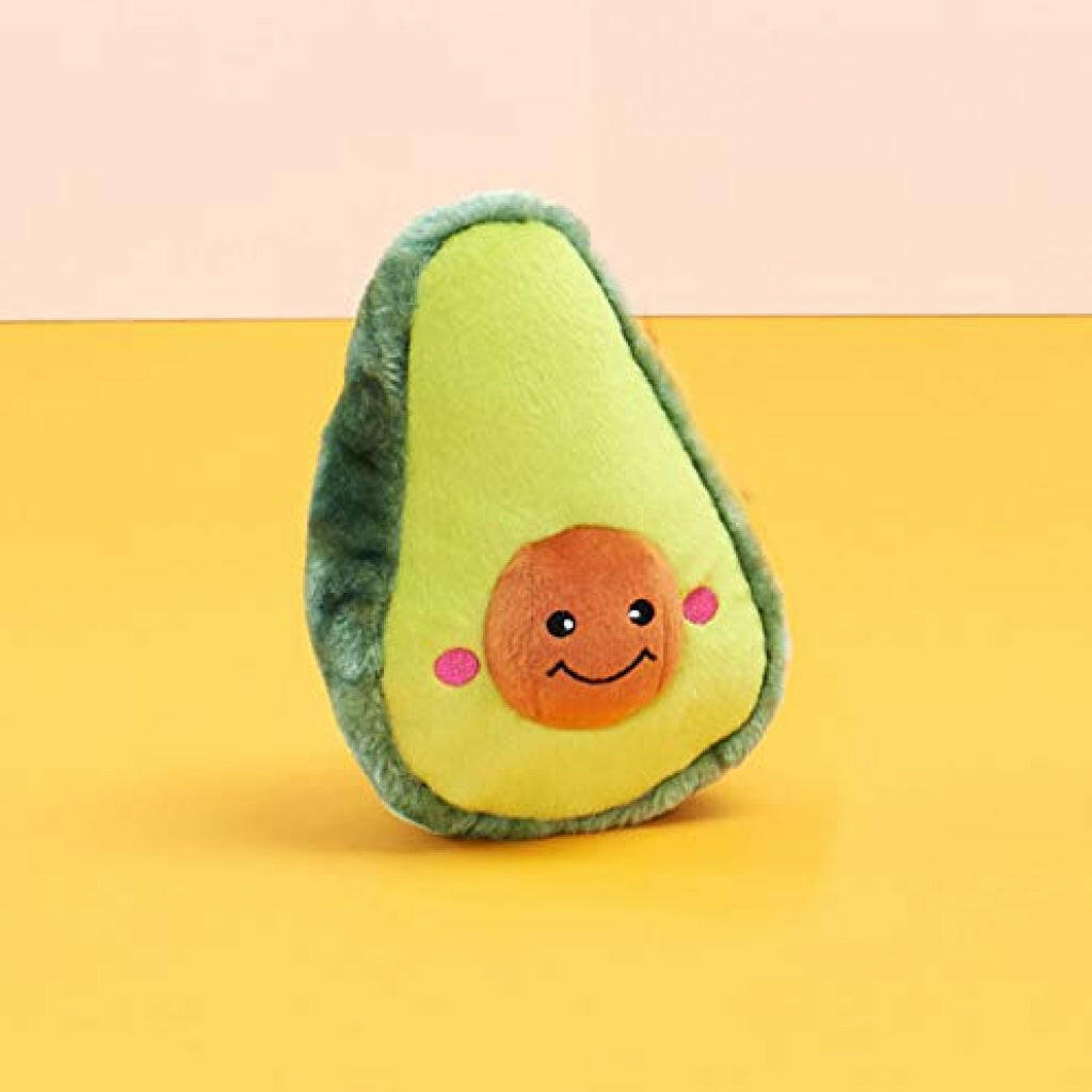 Zippy Paws NomNomz Avocado Soft Plush Squeaker Toy For Dog