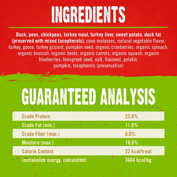 Stella & Chewy's Raw Coated Biscuits Cage-Free Duck Recipe Crunchy Dog Treats (9 oz)