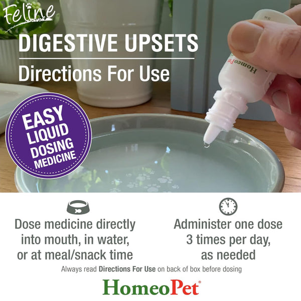 HomeoPet Feline Digestive Upsets For Cats (15 ml)