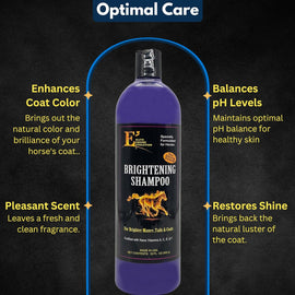 E3 Brightening Shampoo for Horses (32 oz)