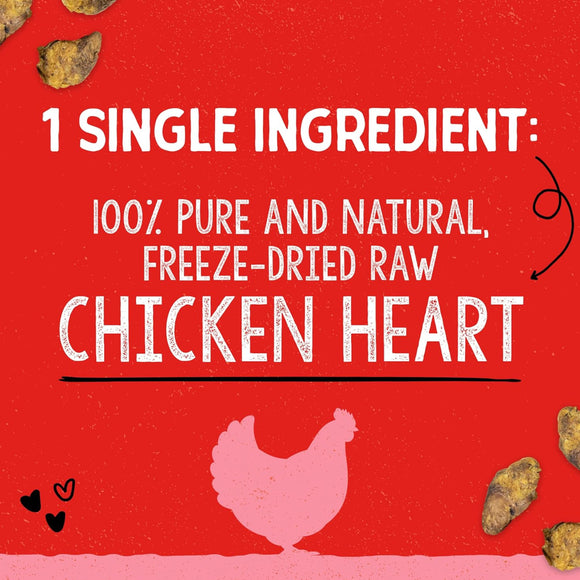 Stella & Chewy's Free-Dried Chicken Hearts Dog Treats