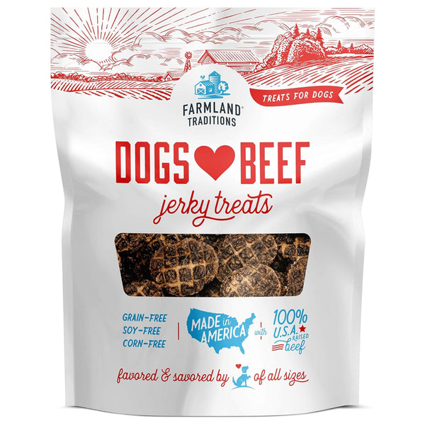 Farmland Traditions Dogs Love Beef Grain-Free Jerky Dog Treats