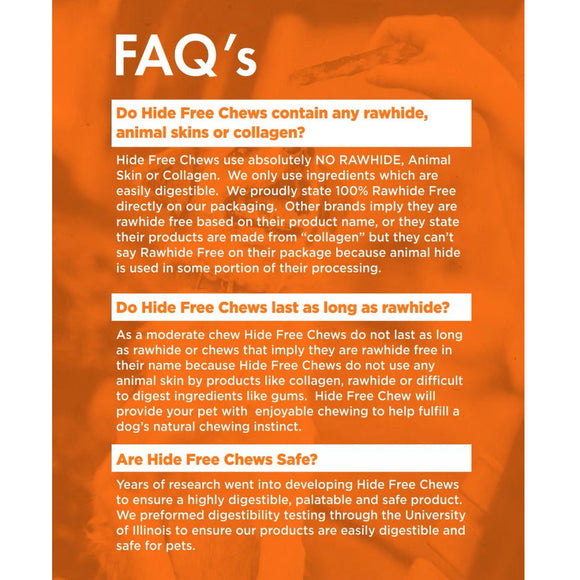 Canine Naturals Raw-Hide Free Chicken Recipe Rolls Dog Treats