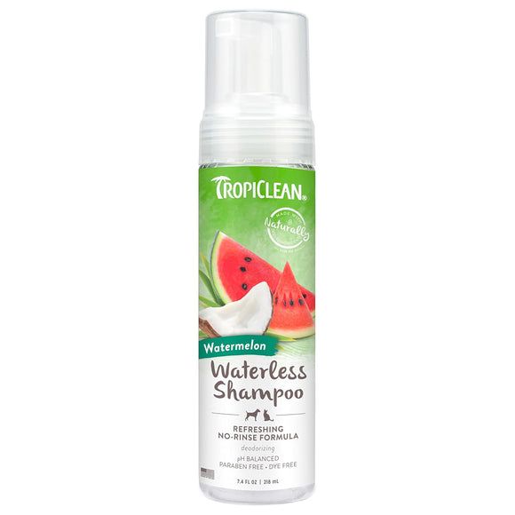 TropiClean Watermelon Waterless Shampoo for Dogs & Cats (7.4 oz)