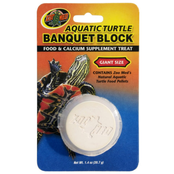 Zoo Med Aquatic Turtle Banquet Block Food & Calcium Supplement Treats