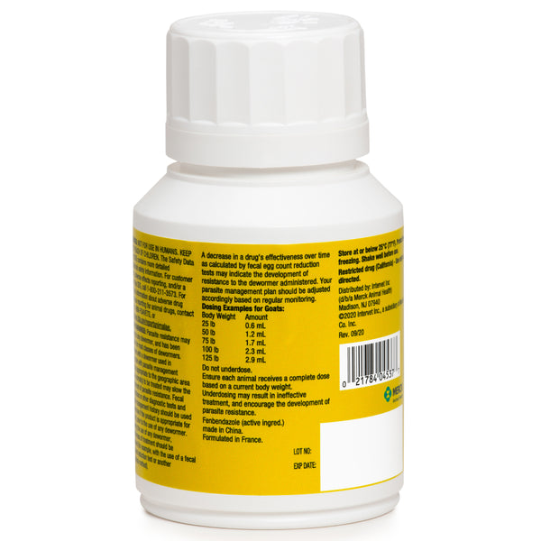 Safe-Guard Dewormer Suspension for Goats (125ml)