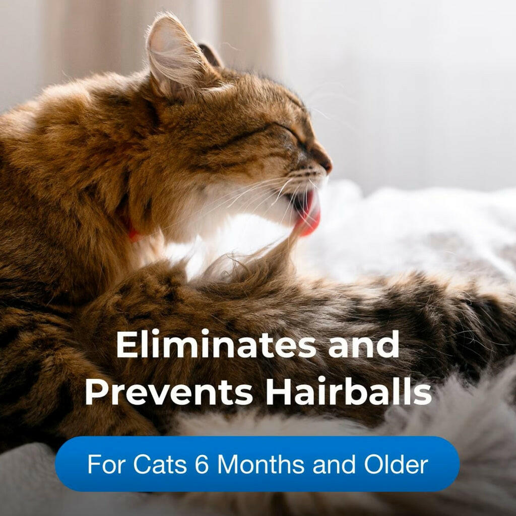 this cat hairball gel is safe for cats 6 months and older