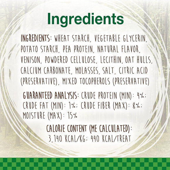 Nylabone Healthy Edibles WILD Natural Long Lasting Vension Flavor Dog Chew Treats- Large/Giant (1 ct)