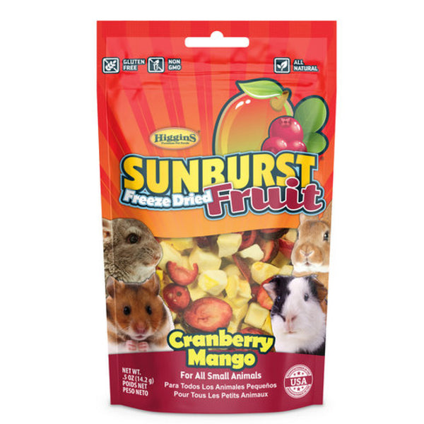 Higgins Sunburst Freeze Dried Fruit Cranberry Mango For Small Animals (0.5 oz)