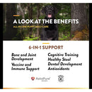 NaturVet Puppy Daily Care Multi-Benefit 6-in-1 Support For Dogs - 60 Soft Chews