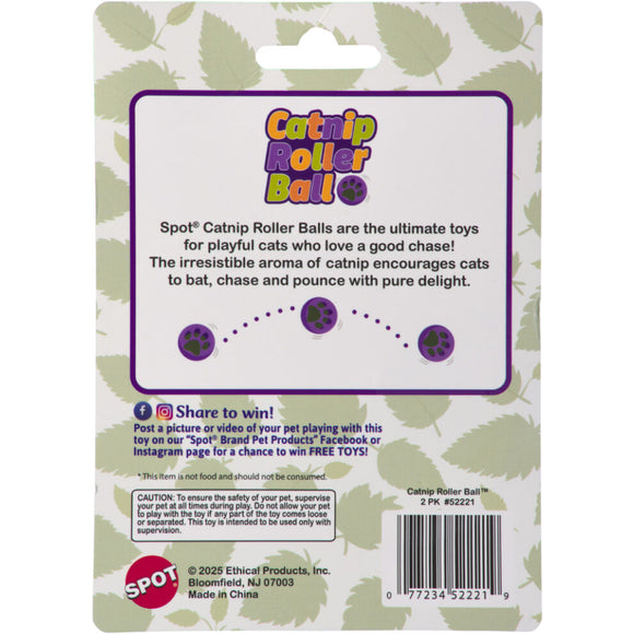 Spot Catnip Roller Ball Toy for Cats (2 pack)