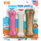 Nylabone Puppy Triple Pack Treat & Chew for Puppies- Variety Pack