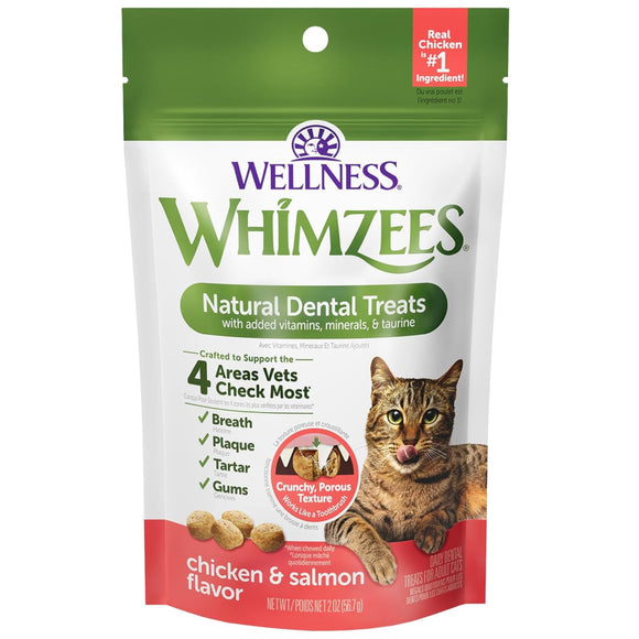 Whimzees by Wellness Natural Chicken & Salmon Dental Cat Treats